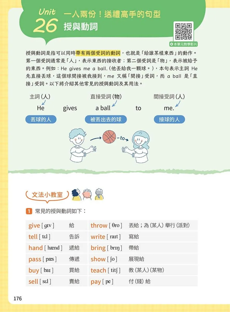 救命!我在學英文文法 ── 但竟然不難!圖解 × 練習× 影片× 小遊戲,越學越上手的零基礎入門書
